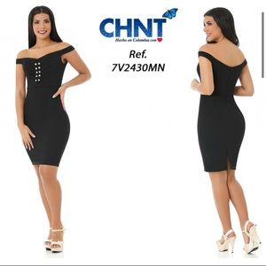 COLOMBIAN 🇨🇴 BEAUTIFUL BLACK DRESS  SIZE S